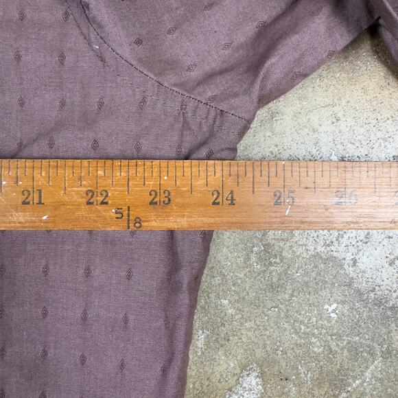 Vintage Wrangler Western Pearl Snap Shirt Brown‎ XL Long Sleeve Cowboy Rodeo - Picture 6 of 8